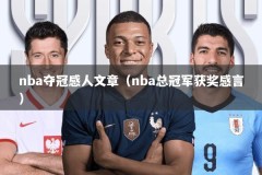 nba夺冠感人文章（nba总冠军获奖感言）