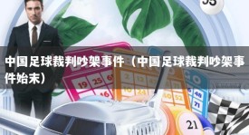 中国足球裁判吵架事件（中国足球裁判吵架事件始末）