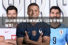 2026世界杯抽签规则图片（22年世界杯抽签）