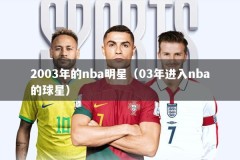 2003年的nba明星（03年进入nba的球星）