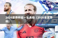 2026世界杯组一览表格（2026年世界杯）