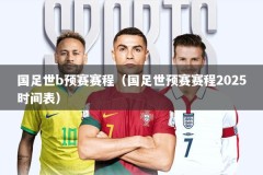 国足世b预赛赛程（国足世预赛赛程2025时间表）