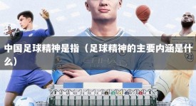 中国足球精神是指（足球精神的主要内涵是什么）