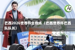巴西2026世界杯主教练（巴西世界杯巴西队队长）