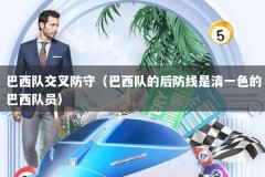 巴西队交叉防守（巴西队的后防线是清一色的巴西队员）