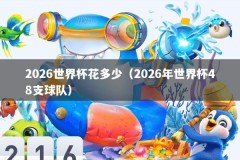 2026世界杯花多少（2026年世界杯48支球队）